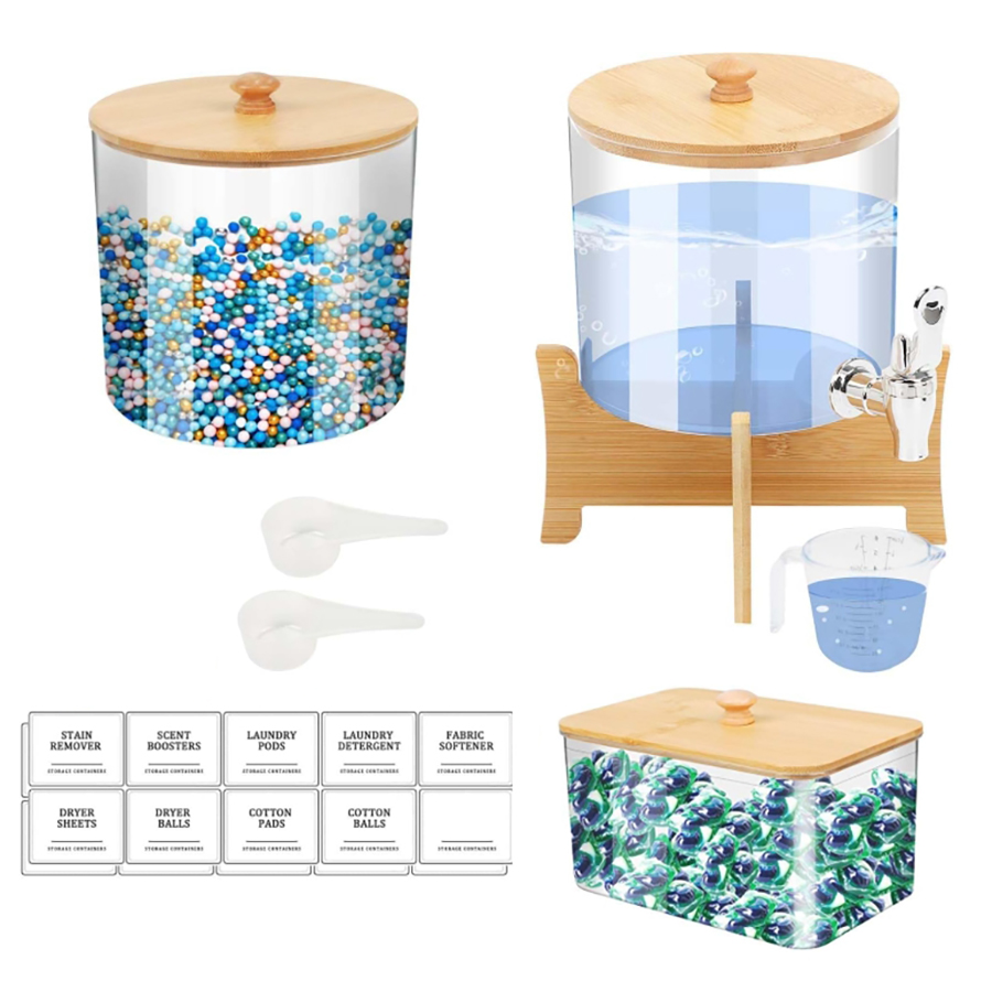 Laundry Strip Eco - 3-pack wasorganisatie-opslagset Dispenser voor vloeibare wasmiddelen